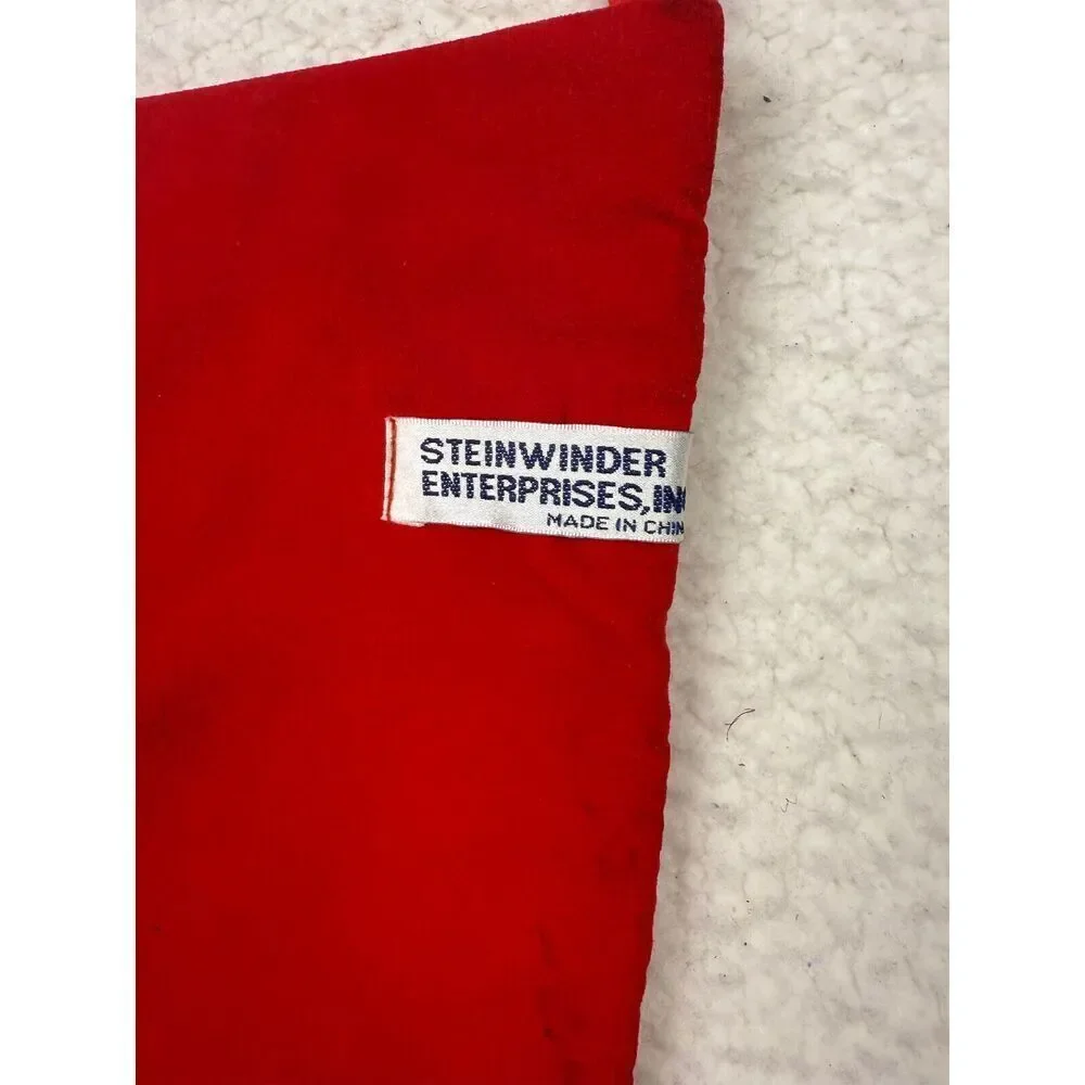 Steinwinder Enterprises Santa Toys List Embroidered Needlepoint Stocking‎